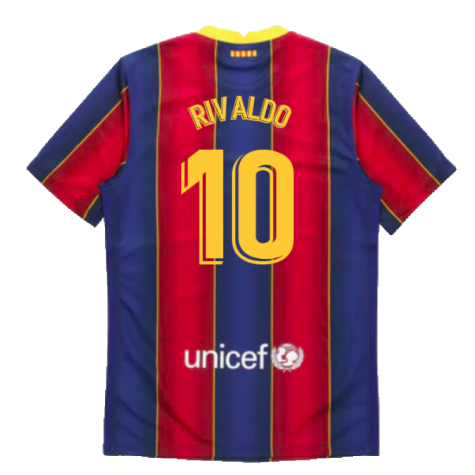 2020-2021 Barcelona Home Jersey (RIVALDO 10)