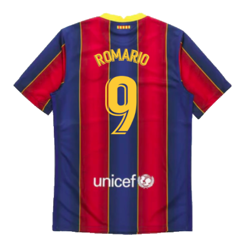 2020-2021 Barcelona Home Jersey (ROMARIO 9)
