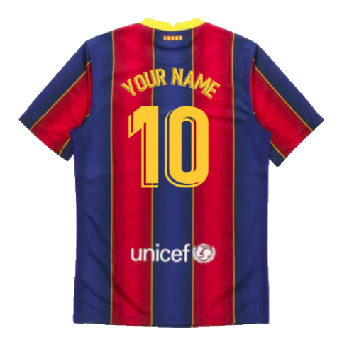 2020-2021 Barcelona Home Jersey (Your Name)