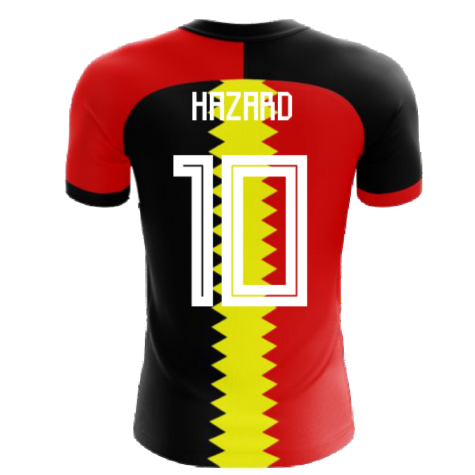 2024-2025 Belgium Flag Concept Football Shirt (Hazard 10)