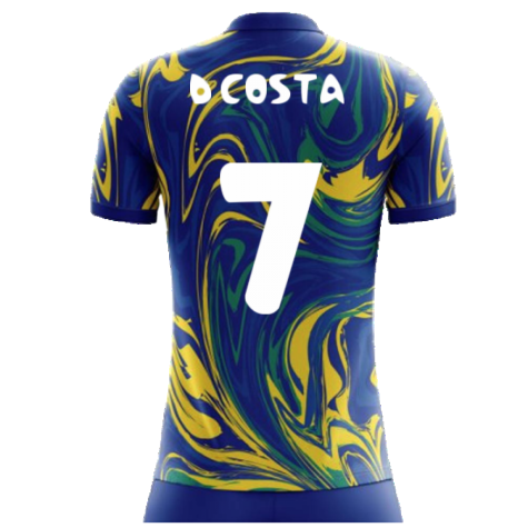 2024-2025 Brazil Away Concept Shirt (D Costa 7) - Kids