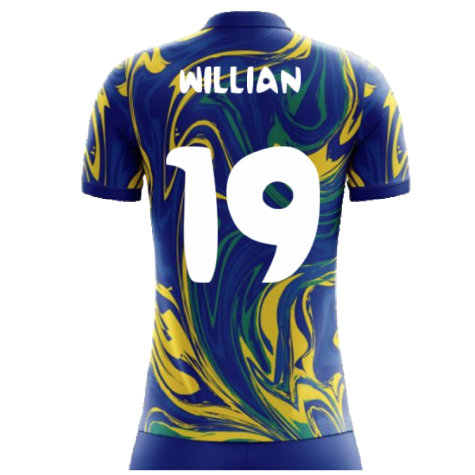 2024-2025 Brazil Away Concept Shirt (Willian 19) - Kids