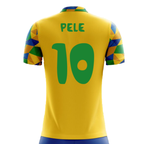 2024-2025 Brazil Home Concept Football Shirt (Pele 10) - Kids