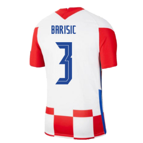 2020-2021 Croatia Home Nike Football Shirt (BARISIC 3)