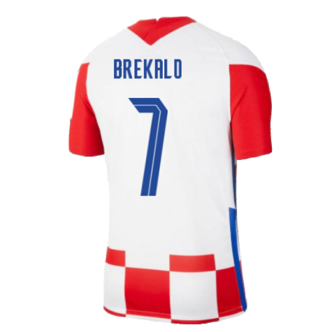 2020-2021 Croatia Home Nike Football Shirt (BREKALO 7)