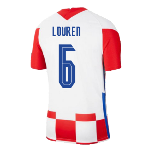 2020-2021 Croatia Home Nike Football Shirt (LOVREN 6)