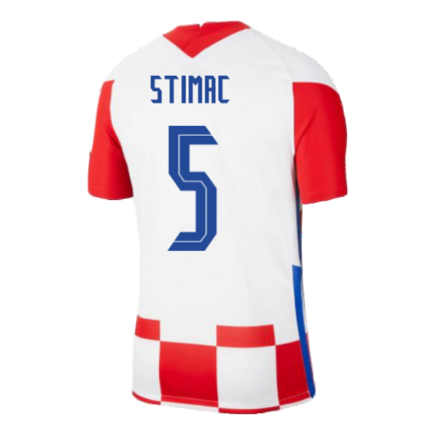2020-2021 Croatia Home Nike Football Shirt (STIMAC 5)