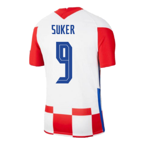 2020-2021 Croatia Home Nike Football Shirt (SUKER 9)