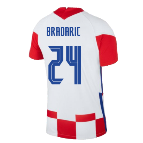 2020-2021 Croatia Home Nike Vapor Shirt (BRADARIC 24)