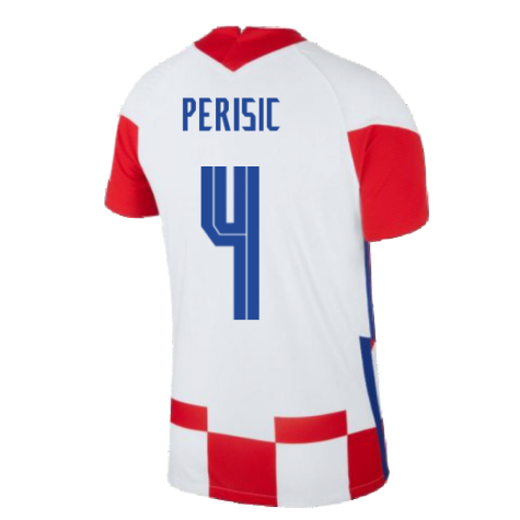 2020-2021 Croatia Home Nike Vapor Shirt (PERISIC 4)