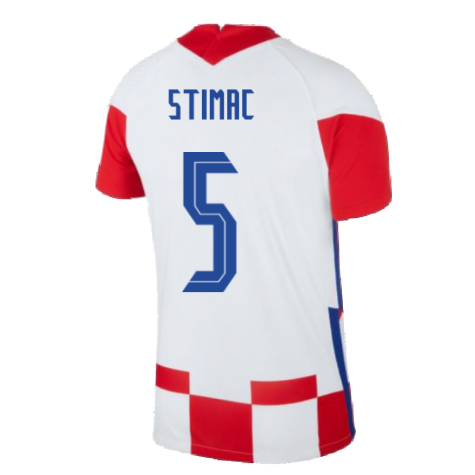 2020-2021 Croatia Home Nike Vapor Shirt (STIMAC 5)