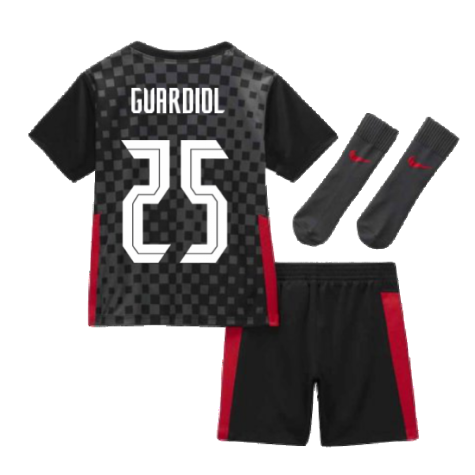 2020-2021 Croatia Little Boys Away Mini Kit (GVARDIOL 25)