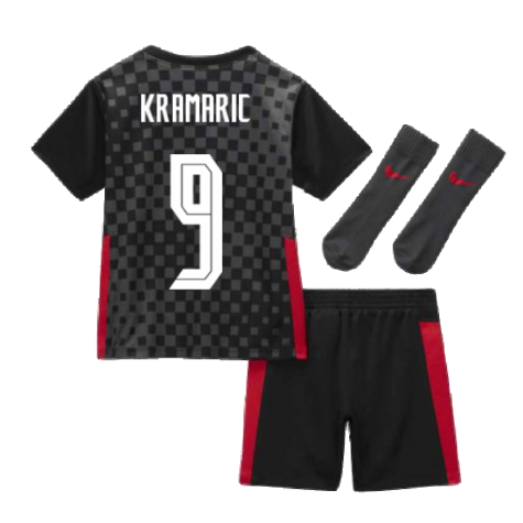 2020-2021 Croatia Little Boys Away Mini Kit (KRAMARIC 9)