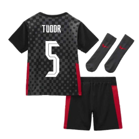 2020-2021 Croatia Little Boys Away Mini Kit (TUDOR 5)