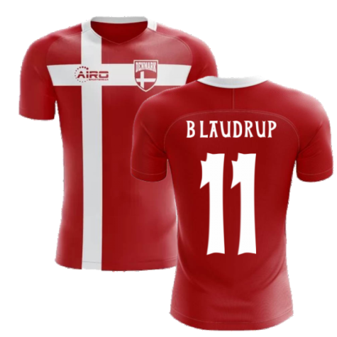 2024-2025 Denmark Flag Concept Football Shirt (B Laudrup 11)