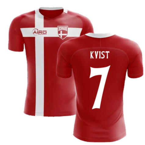 2024-2025 Denmark Flag Concept Football Shirt (Kvist 7)