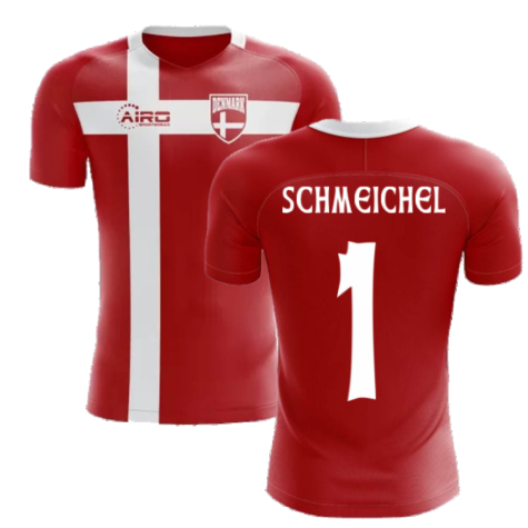 2024-2025 Denmark Flag Concept Football Shirt (Schmeichel 1) - Kids