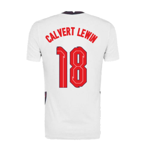 2020-2021 England Home Nike Football Shirt (Calvert Lewin 18)