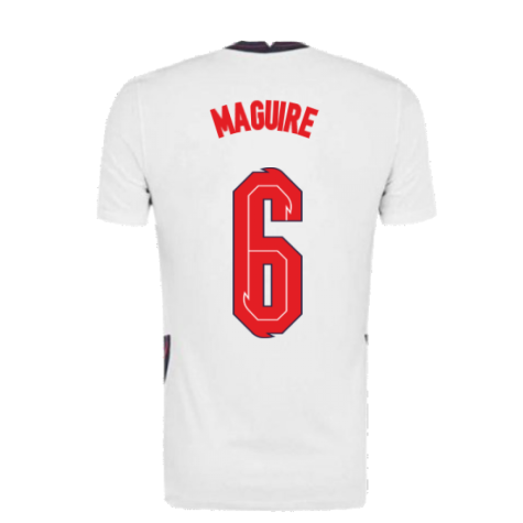 2020-2021 England Home Nike Football Shirt (Maguire 6)