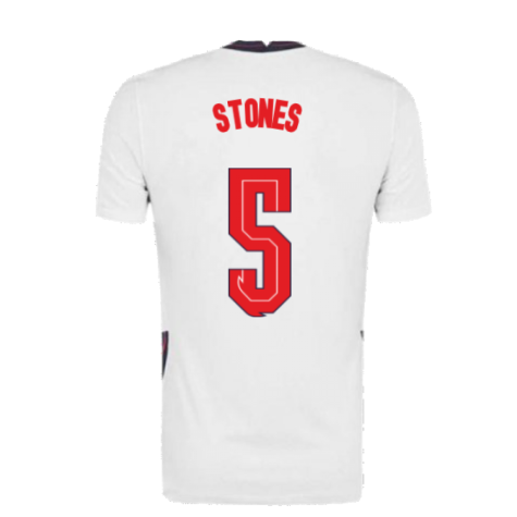 2020-2021 England Home Nike Football Shirt (Stones 5)