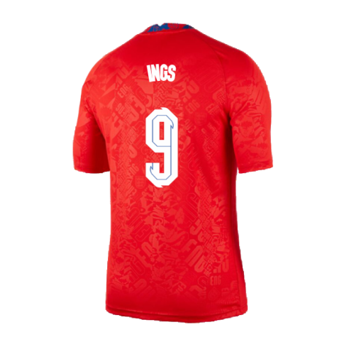 2020-2021 England Pre-Match Training Shirt (Red) (Ings 9)