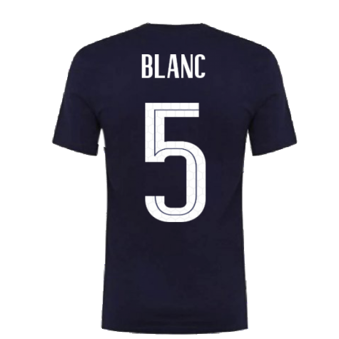 2020-2021 France Nike Ground Tee (Obsidian) (BLANC 5)