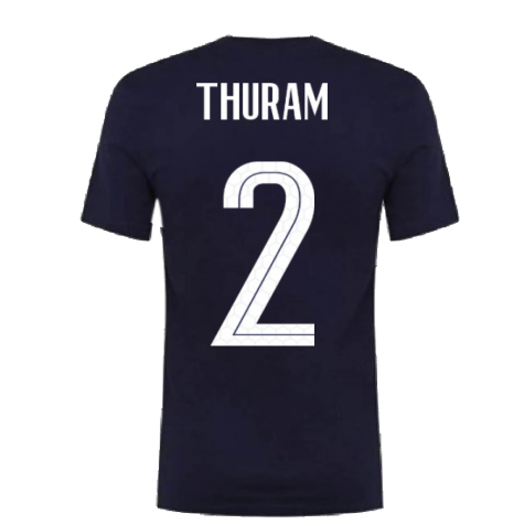 2020-2021 France Nike Ground Tee (Obsidian) (THURAM 2)