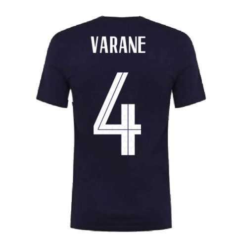 2020-2021 France Nike Ground Tee (Obsidian) (VARANE 4)