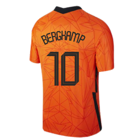 2020-2021 Holland Home Nike Football Shirt (Kids) (BERGKAMP 10)