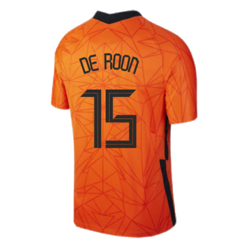 2020-2021 Holland Home Nike Football Shirt (Kids) (DE ROON 15)