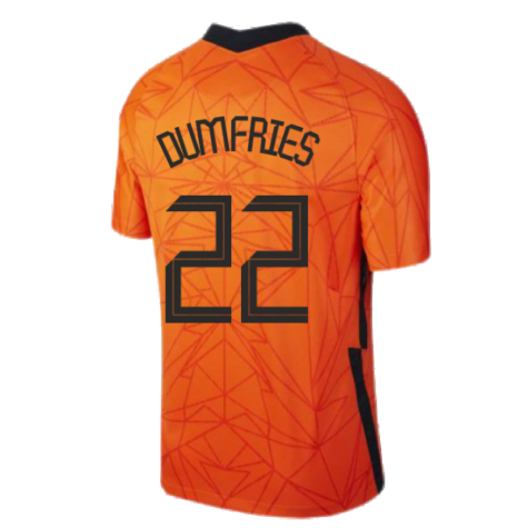 2020-2021 Holland Home Nike Football Shirt (Kids) (DUMFRIES 22)