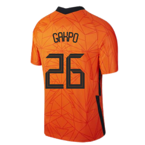 2020-2021 Holland Home Nike Football Shirt (Kids) (GAKPO 26)