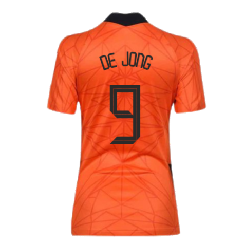 2020-2021 Holland Home Nike Womens Shirt (DE JONG 9)