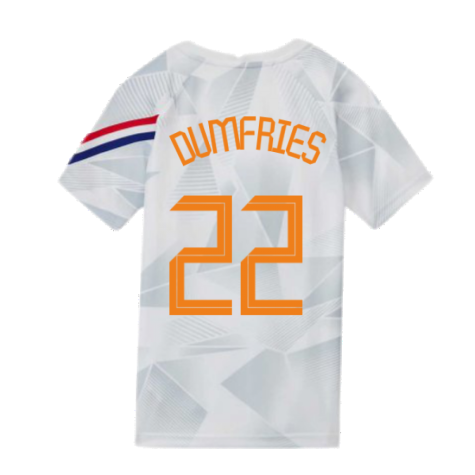 2020-2021 Holland Pre-Match Training Shirt (White) - Kids (DUMFRIES 22)