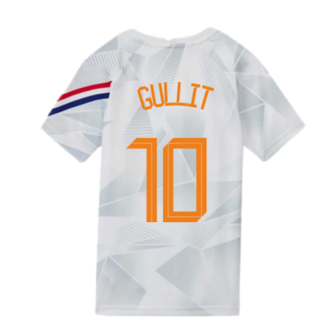 2020-2021 Holland Pre-Match Training Shirt (White) - Kids (GULLIT 10)