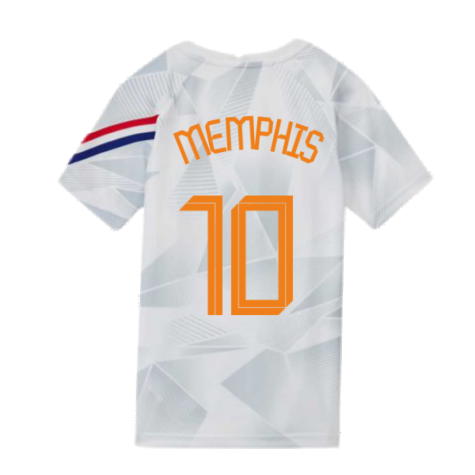 2020-2021 Holland Pre-Match Training Shirt (White) - Kids (MEMPHIS 10)