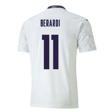 2020-2021 Italy Away Puma Football Shirt (Kids) (BERARDI 11)