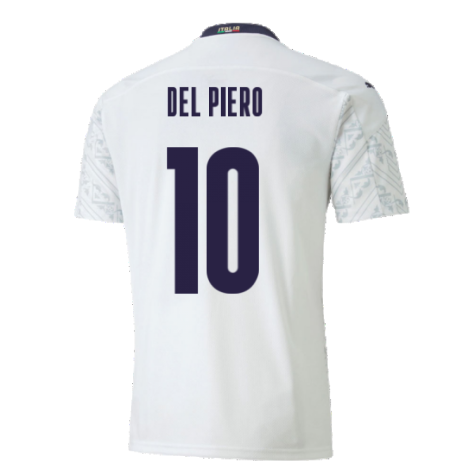 2020-2021 Italy Away Puma Football Shirt (Kids) (DEL PIERO 10)