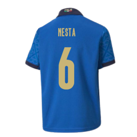 2020-2021 Italy Home Puma Football Shirt (Kids) (NESTA 6)