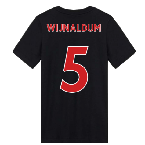 2020-2021 Liverpool Ground Tee (Black) - Kids (WIJNALDUM 5)