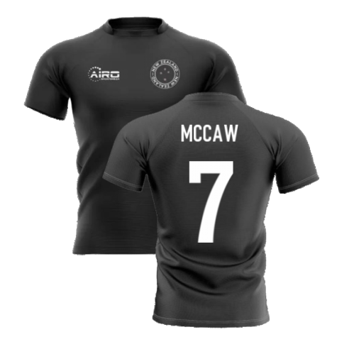 2024-2025 New Zealand Home Concept Rugby Shirt (McCaw 7)