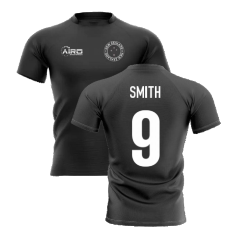 2024-2025 New Zealand Home Concept Rugby Shirt (Smith 9)