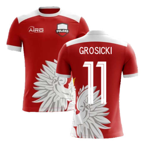 2024-2025 Poland Away Concept Football Shirt (Grosicki 11) - Kids