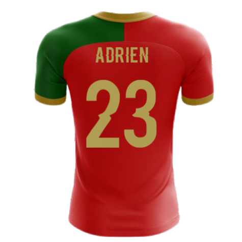 2024-2025 Portugal Flag Home Concept Football Shirt (Adrien 23) - Kids