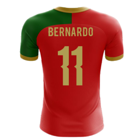 2024-2025 Portugal Flag Home Concept Football Shirt (Bernardo 11)