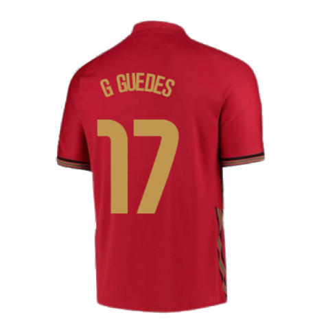 2020-2021 Portugal Home Nike Football Shirt (G GUEDES 17)