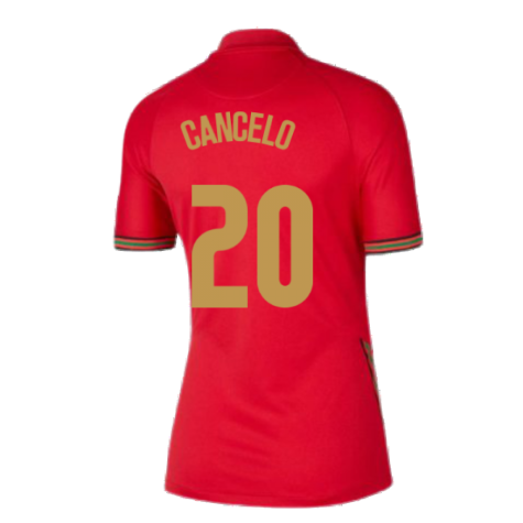 2020-2021 Portugal Home Nike Womens Shirt (Cancelo 20)