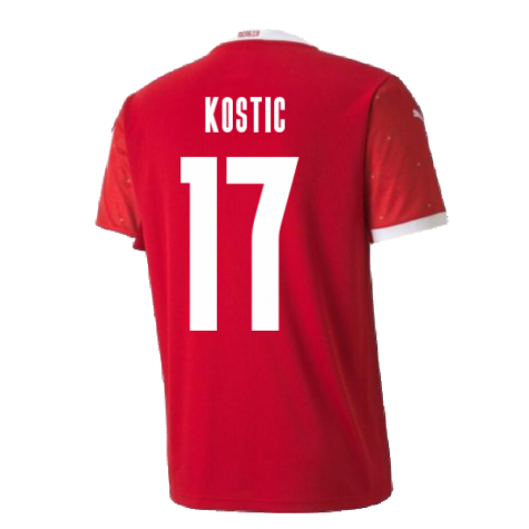 2020-2021 Serbia Home Puma Football Shirt (KOSTIC 17)