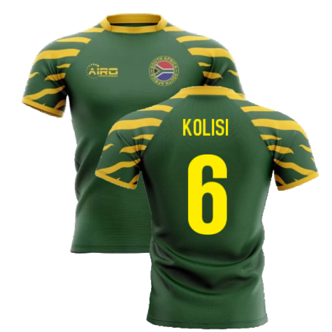 2025-2026 South Africa Springboks Home Concept Rugby Shirt (Kolisi 6)