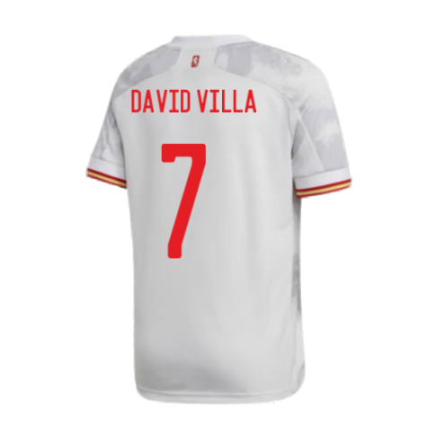 2020-2021 Spain Away Shirt (Kids) (DAVID VILLA 7)